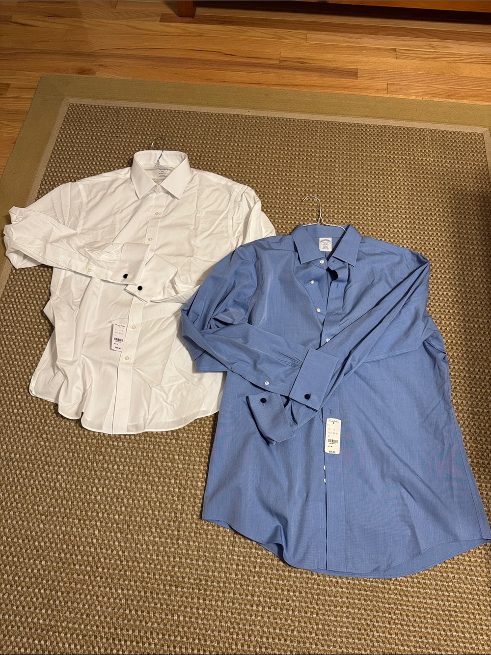 NWT, 2 Brooks Brothers dress shirts, Regent Fit, 16 1/2 - 36
